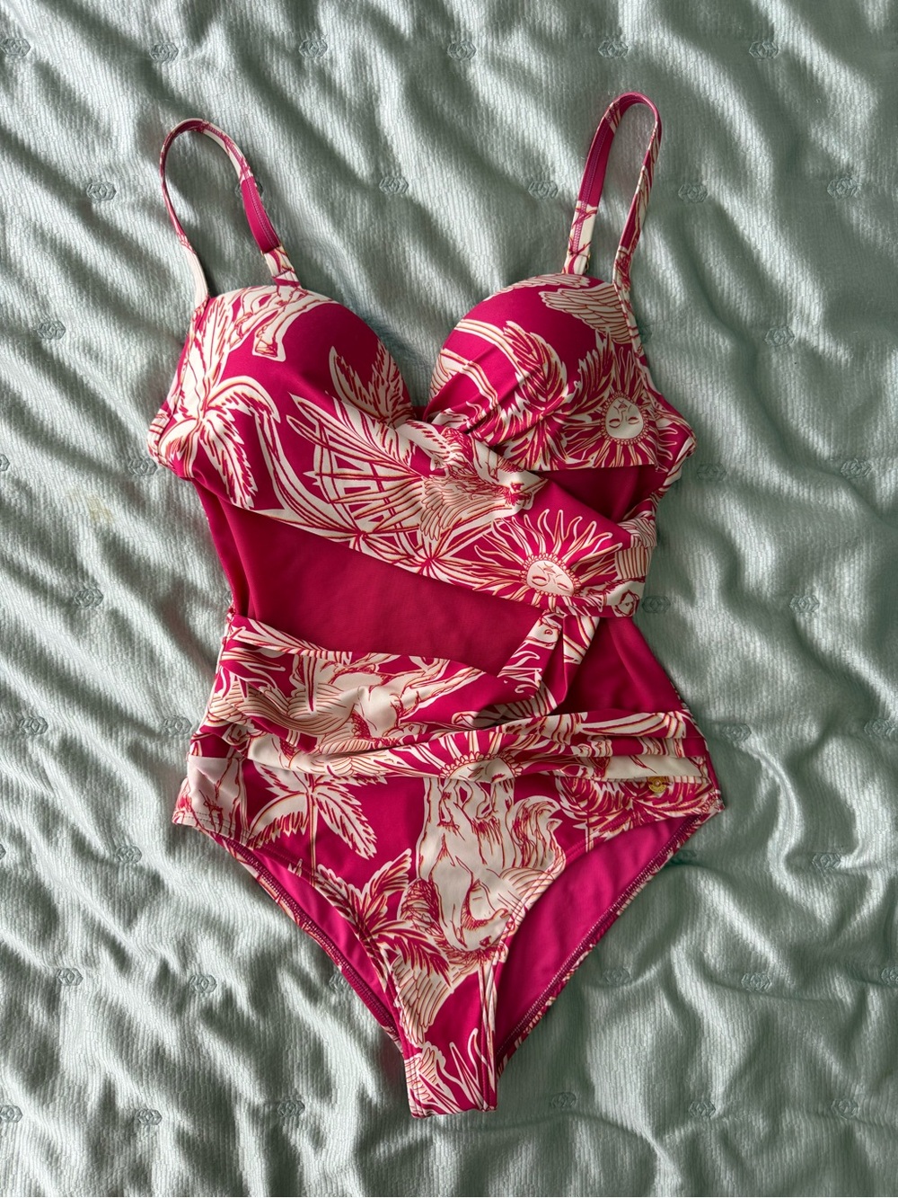 Chamela Colombia One Piece Swimsuit M Pink